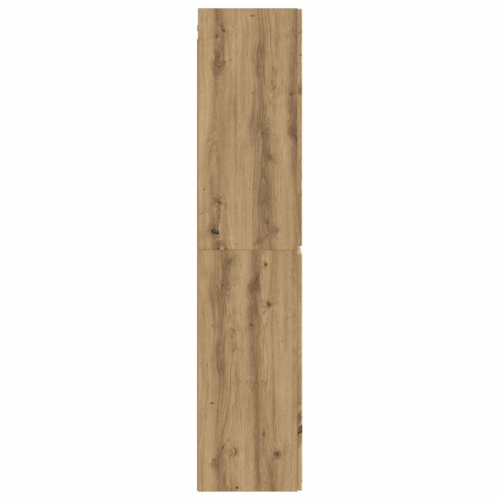 vidaXL Wisząca Szafka Łazienkowa Dąb artisan 33 x 34,5 x 160 cm
