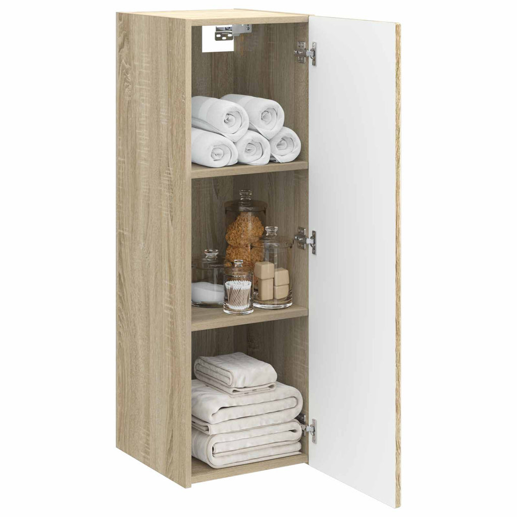 vidaXL Wisząca Szafka Łazienkowa dąb Sonoma 33 x 34,5 x 100 cm