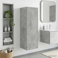 vidaXL Wisząca Szafka Łazienkowa Betonowy szary 33 x 34,5 x 60 cm