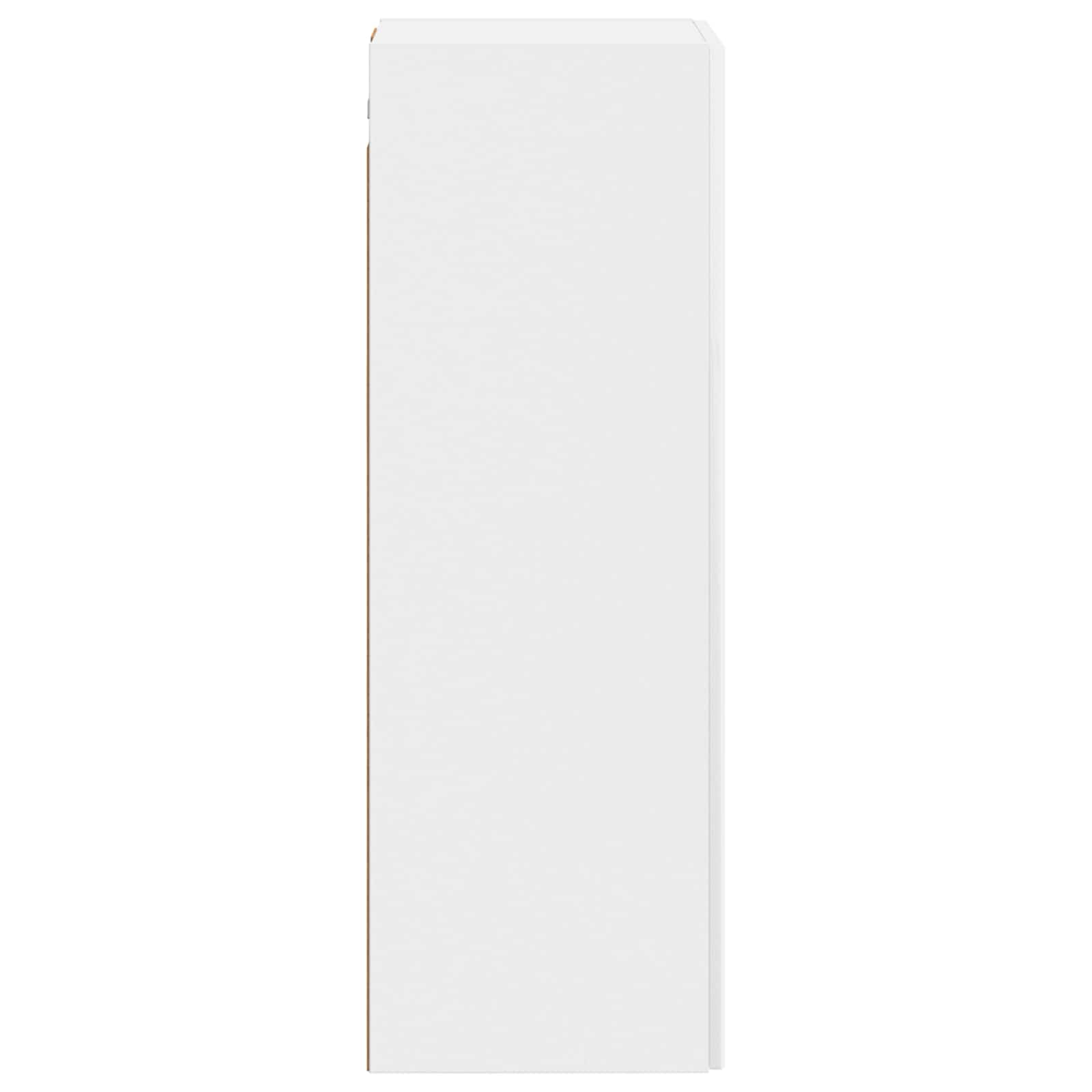 vidaXL Wisząca Szafka Łazienkowa Biały wysoki połysk 33 x 34,5 x 60 cm