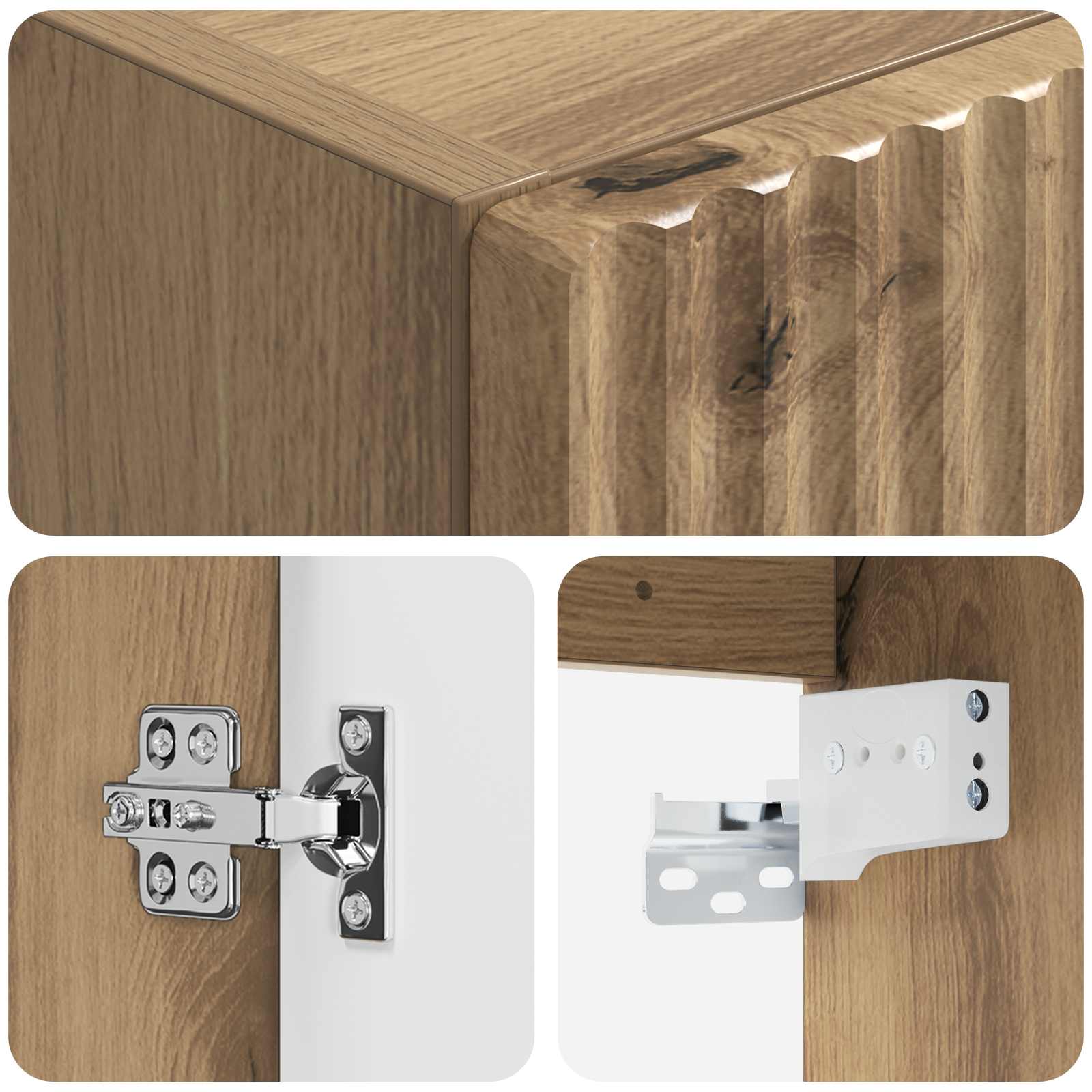 vidaXL Wisząca Szafka Łazienkowa Dąb artisan 33 x 34,5 x 60 cm