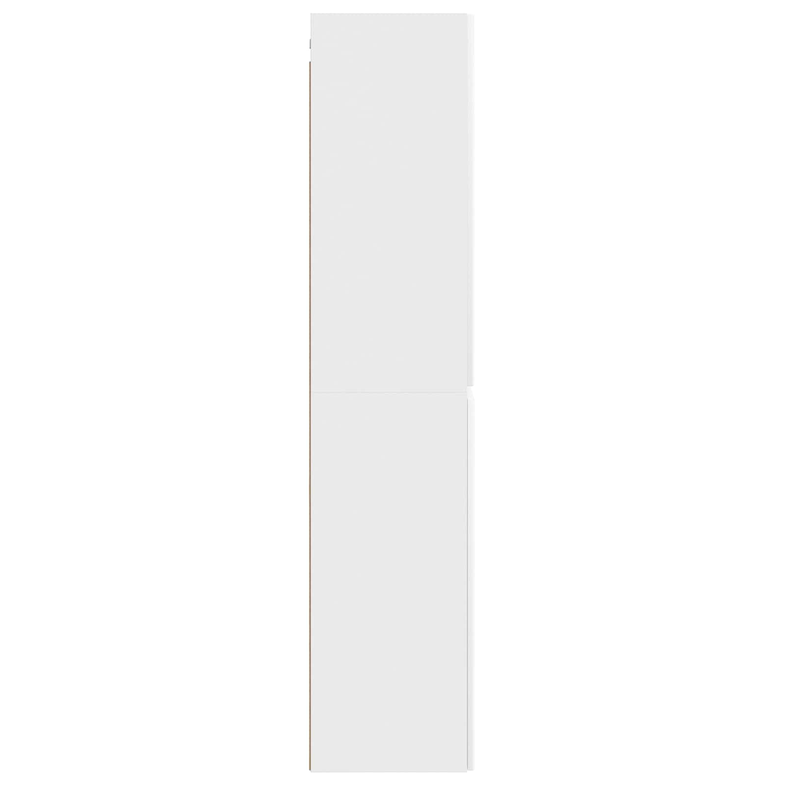 vidaXL Wisząca Szafka Łazienkowa Biały 33 x 34,5 x 160 cm