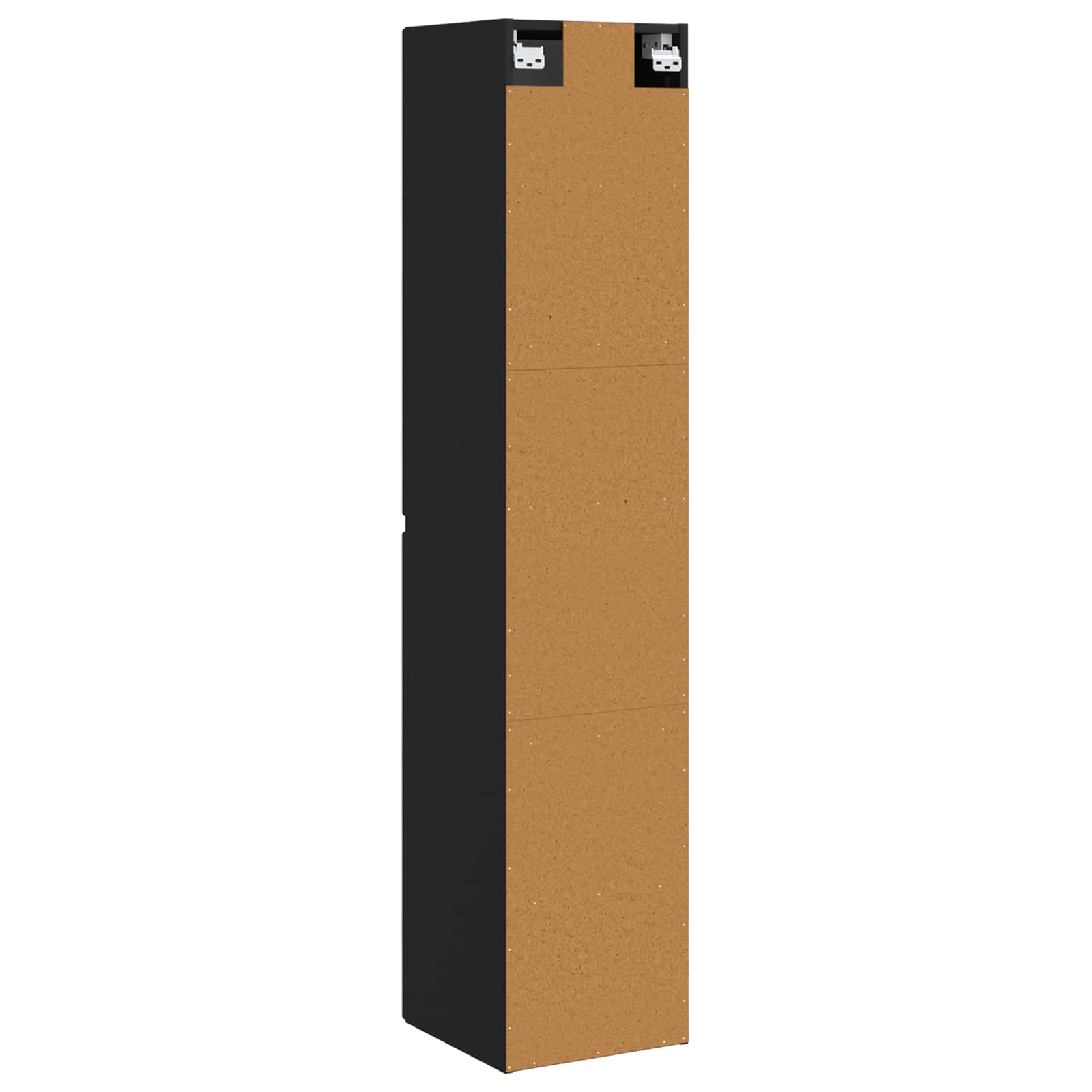 vidaXL Wisząca Szafka Łazienkowa Czarny 33 x 34,5 x 160 cm