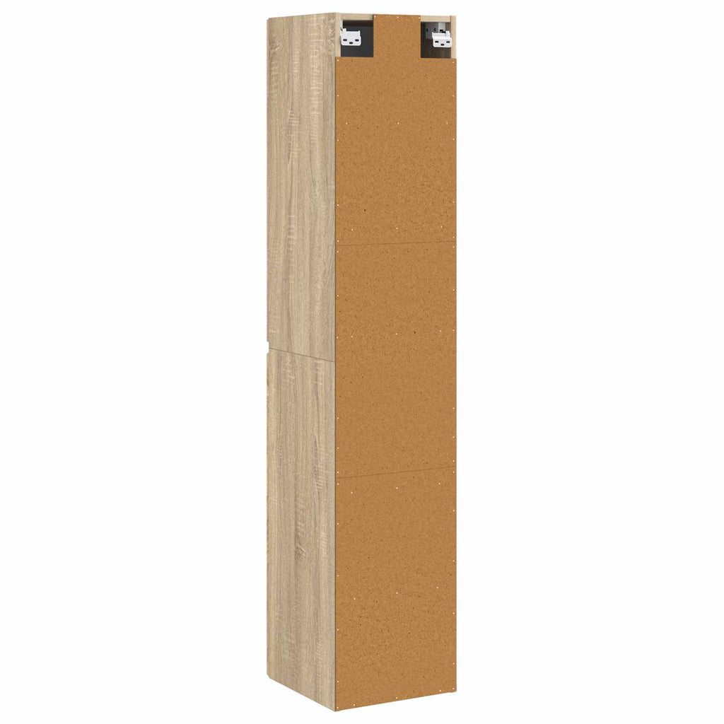 vidaXL Wisząca Szafka Łazienkowa dąb Sonoma 33 x 34,5 x 160 cm
