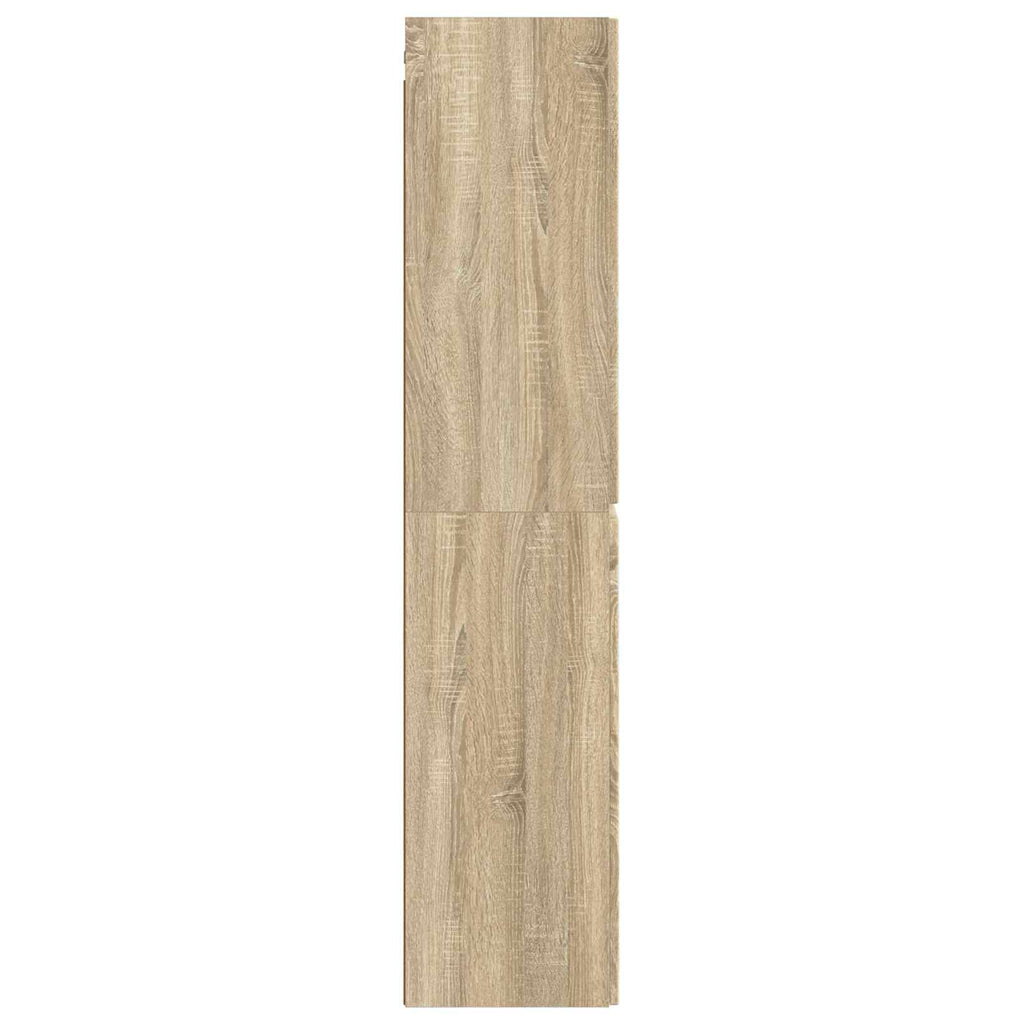 vidaXL Wisząca Szafka Łazienkowa dąb Sonoma 33 x 34,5 x 160 cm