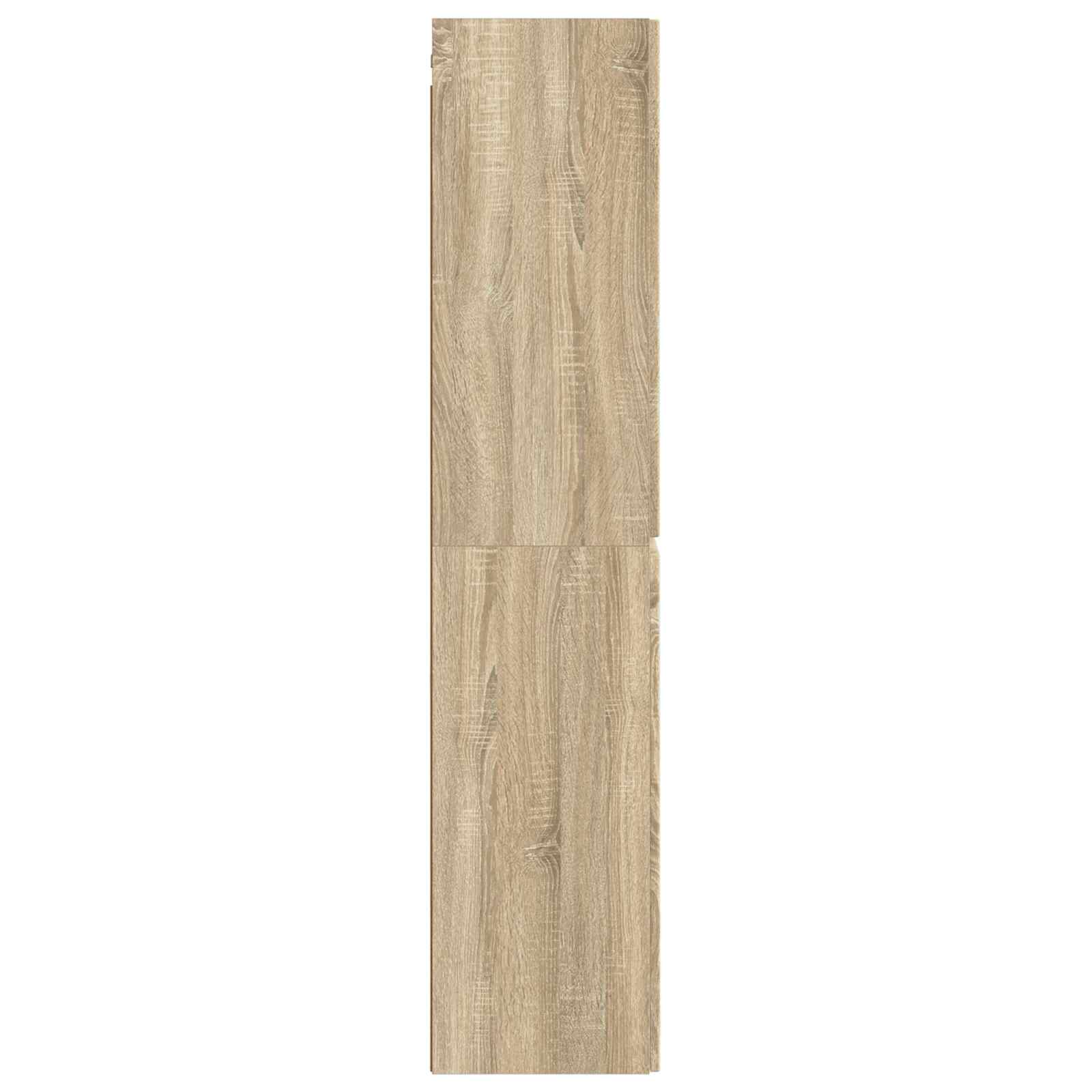 vidaXL Wisząca Szafka Łazienkowa dąb Sonoma 33 x 34,5 x 160 cm