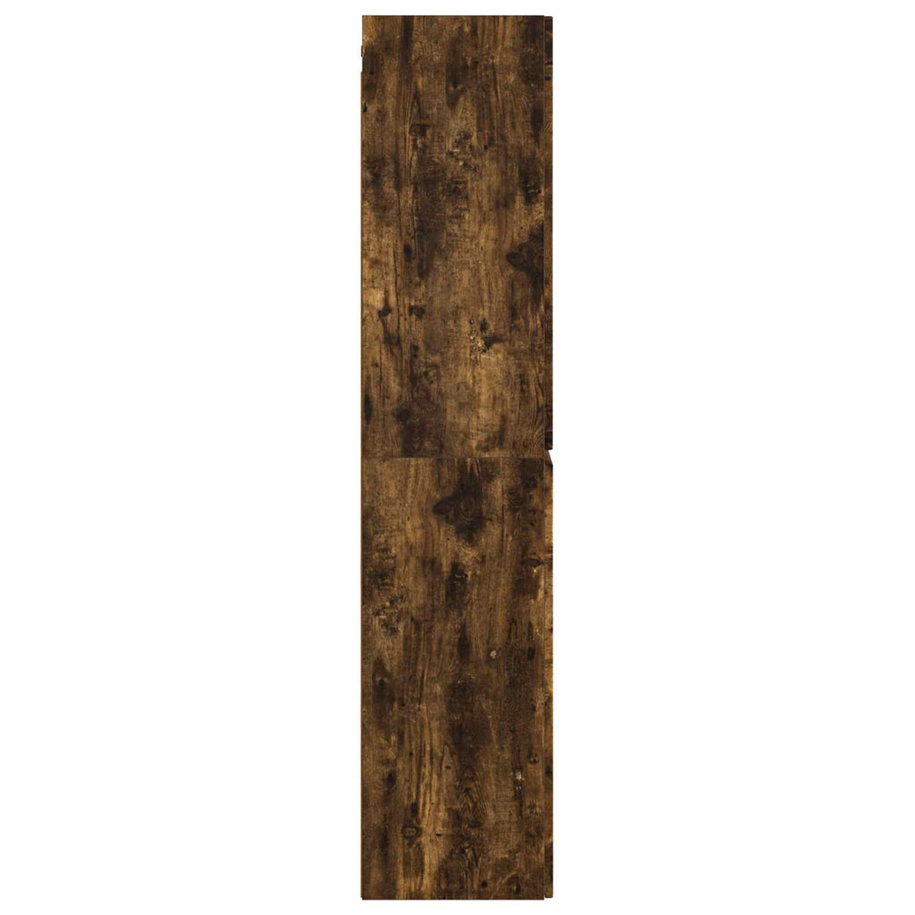 vidaXL Wisząca Szafka Łazienkowa Dąb wędzony 33 x 34,5 x 160 cm