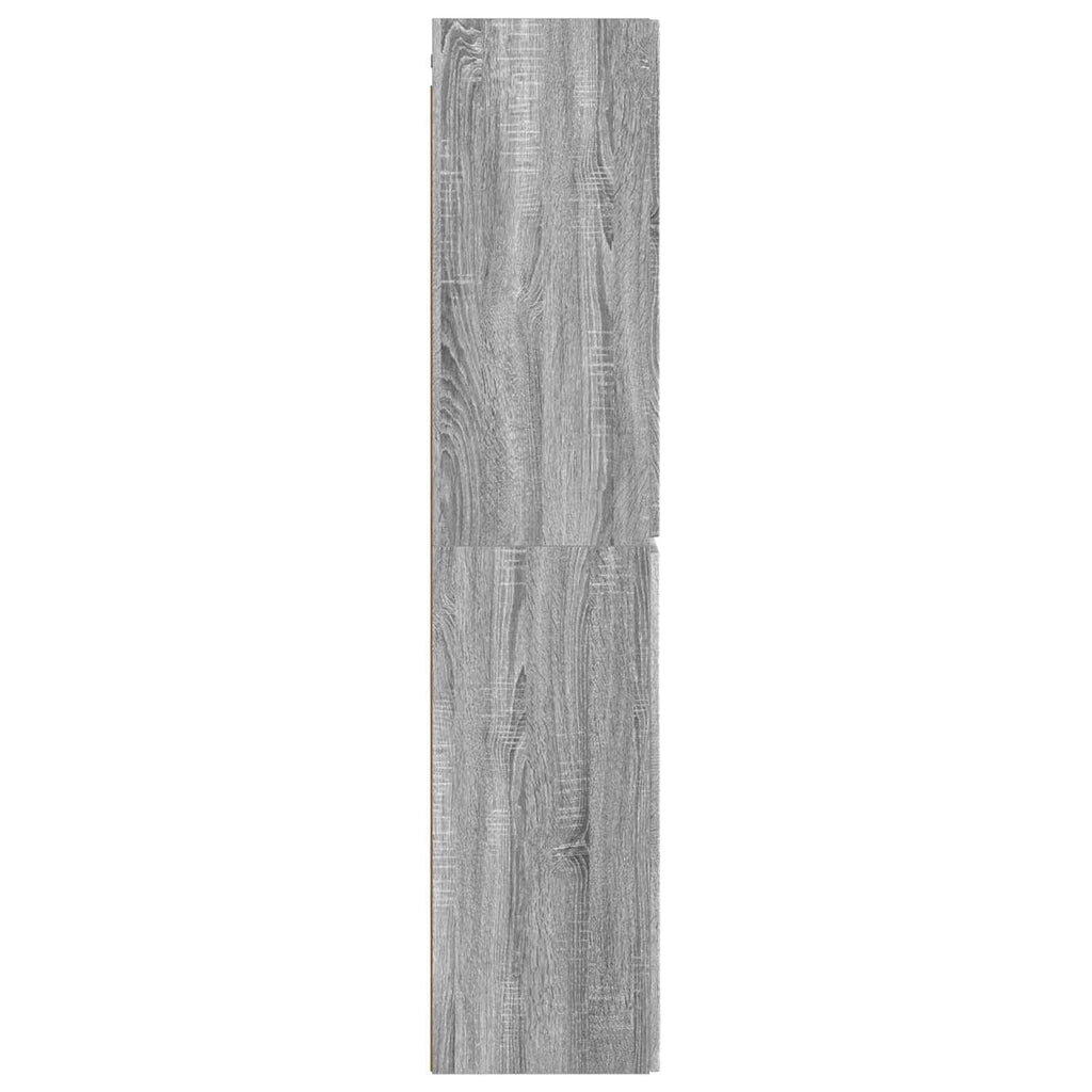 vidaXL Wisząca Szafka Łazienkowa Szary Sonoma 33 x 34,5 x 160 cm
