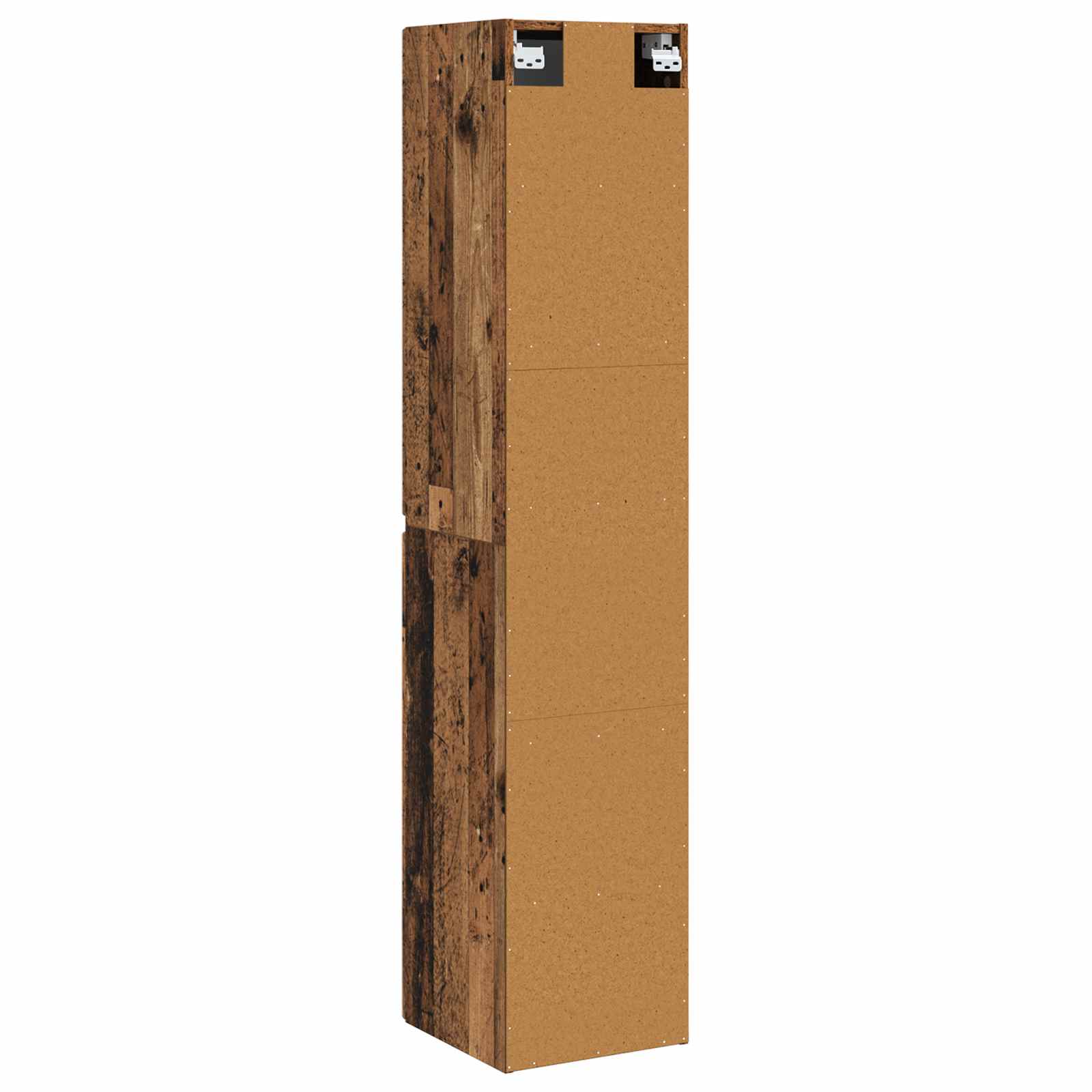 vidaXL Wisząca Szafka Łazienkowa Stare drewno 33 x 34,5 x 160 cm