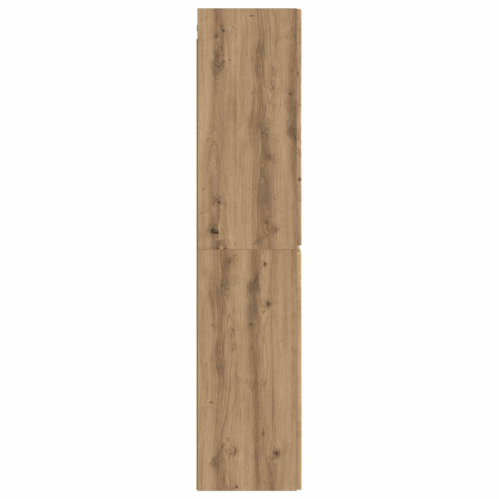 vidaXL Wisząca Szafka Łazienkowa Dąb artisan 33 x 34,5 x 160 cm