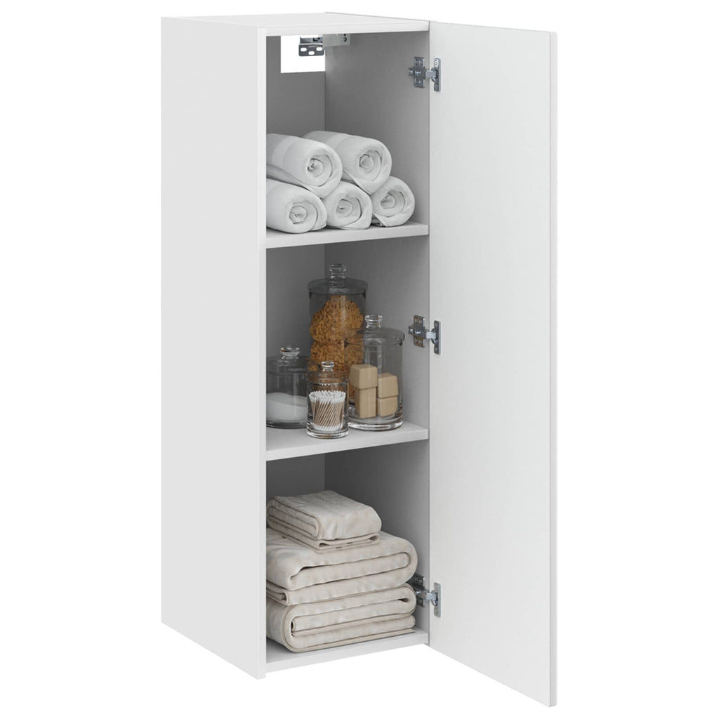 vidaXL Wisząca Szafka Łazienkowa Biały 33 x 34,5 x 100 cm
