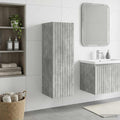 vidaXL Wisząca Szafka Łazienkowa Betonowy szary 33 x 34,5 x 60 cm