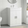 vidaXL Szafka pod zlewem w łazience Biały 56 x 37,5 x 81 cm