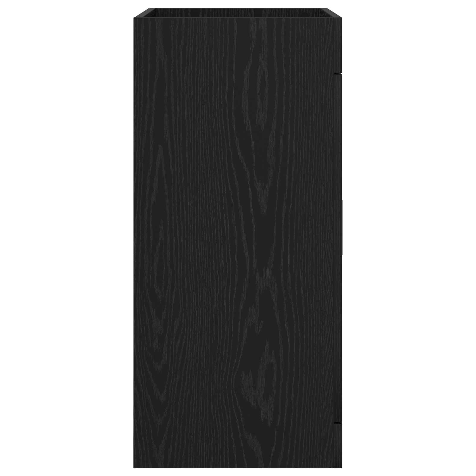 vidaXL Szafka pod zlewem w łazience Czarny dąb 56 x 37,5 x 81 cm