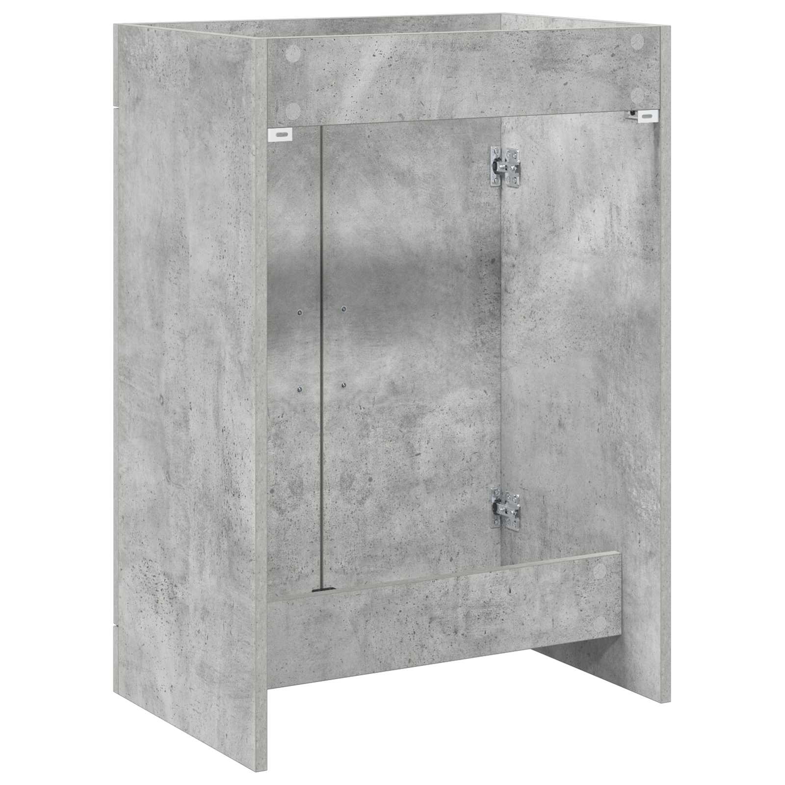 vidaXL Szafka pod zlewem w łazience Betonowy szary 56 x 37,5 x 81 cm