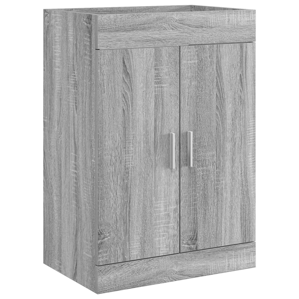 vidaXL Szafka pod zlewem w łazience Szary Sonoma 56 x 37,5 x 81 cm