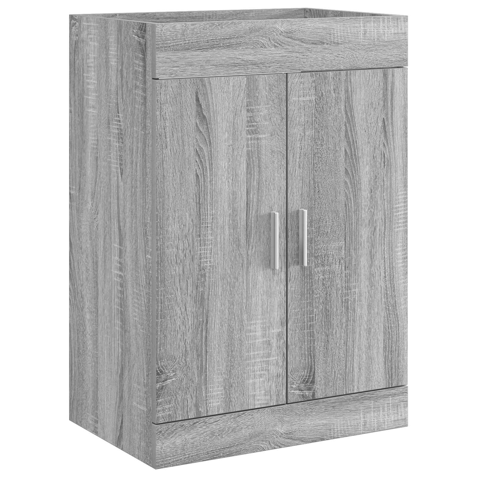 vidaXL Szafka pod zlewem w łazience Szary Sonoma 56 x 37,5 x 81 cm