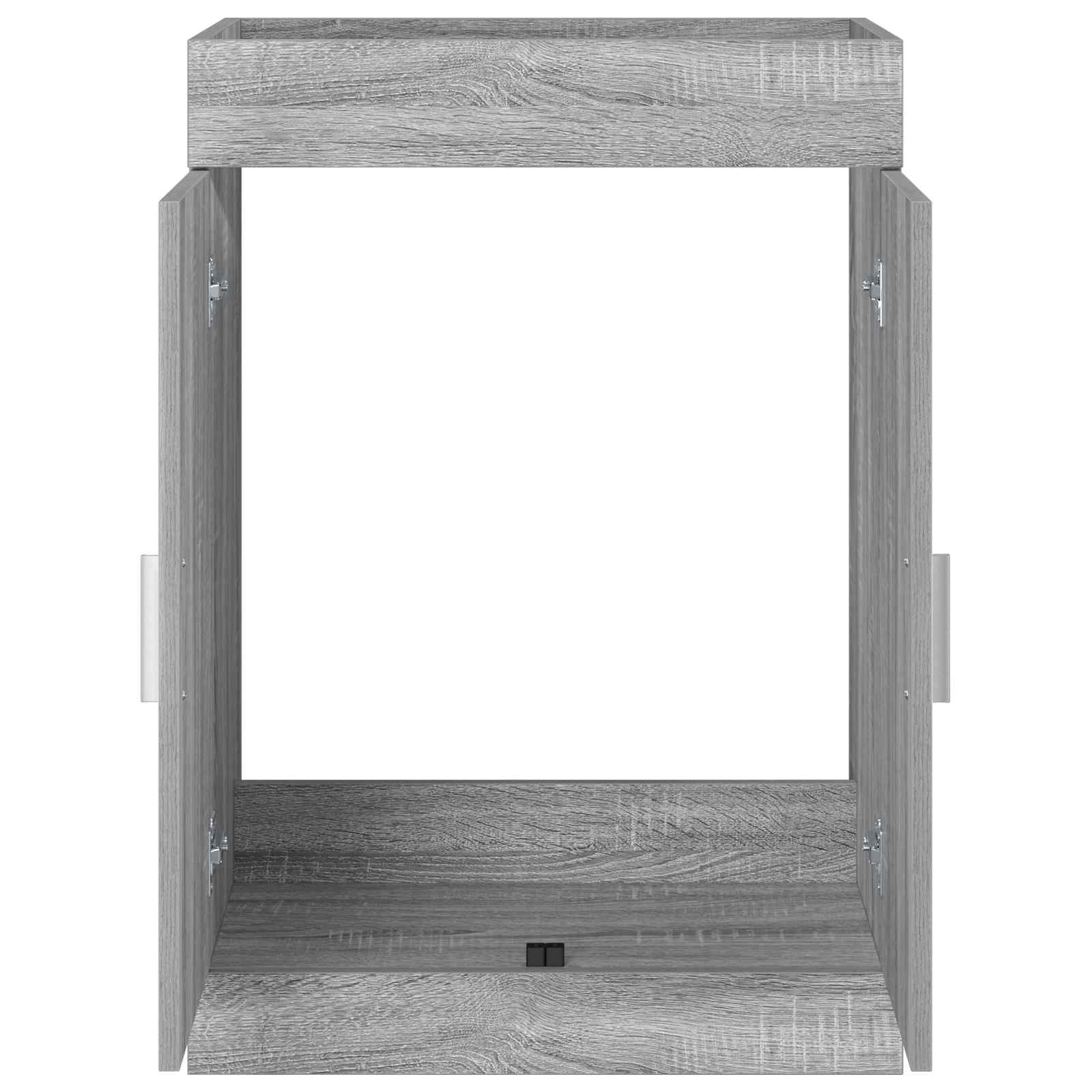 vidaXL Szafka pod zlewem w łazience Szary Sonoma 56 x 37,5 x 81 cm