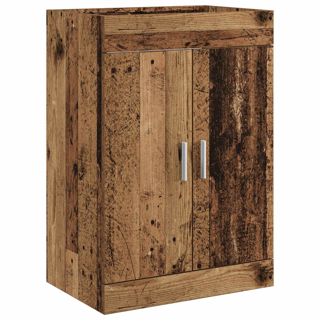 vidaXL Szafka pod zlewem w łazience Stare drewno 56 x 37,5 x 81 cm