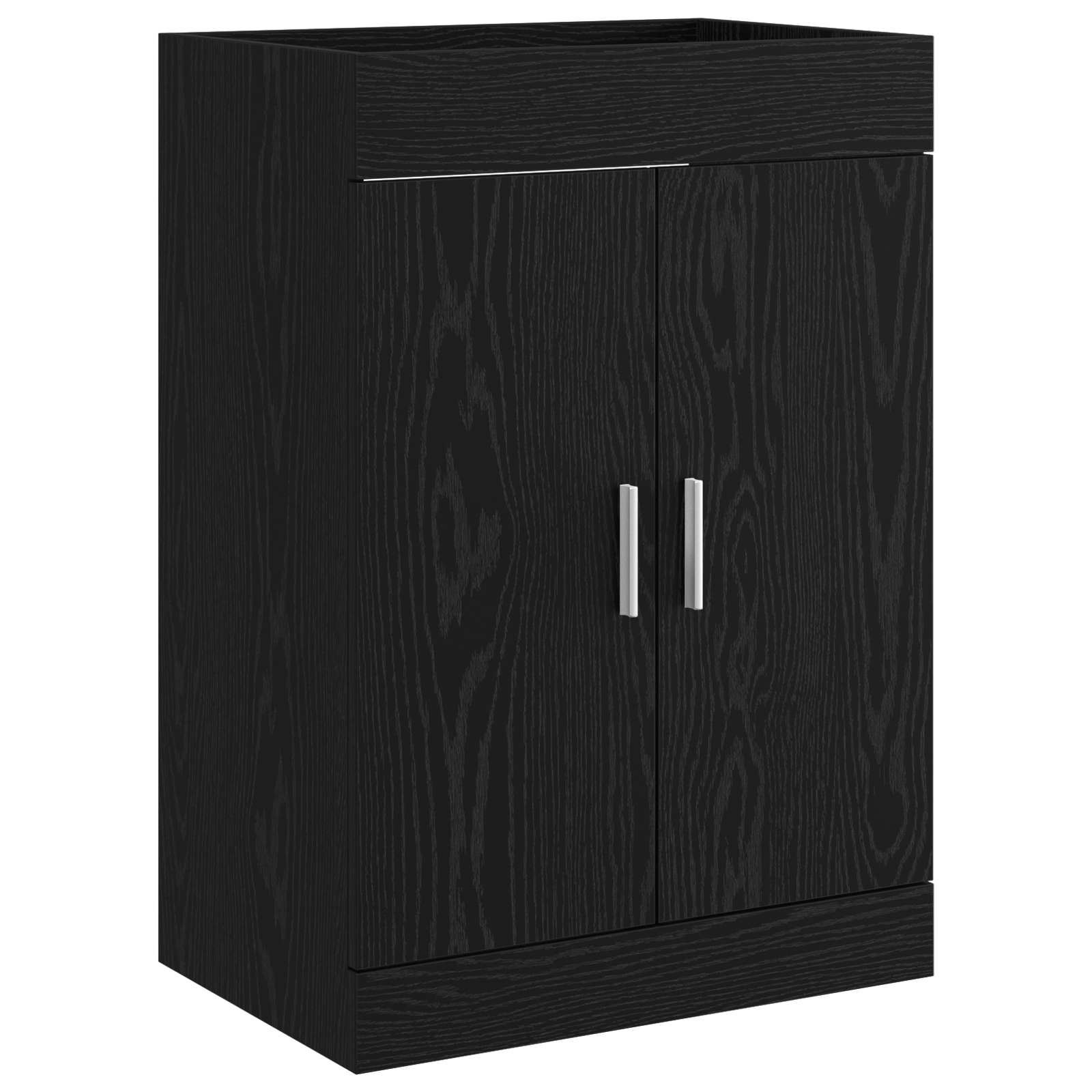 vidaXL Szafka pod zlewem w łazience Czarny dąb 78,5 x 37,5 x 81 cm