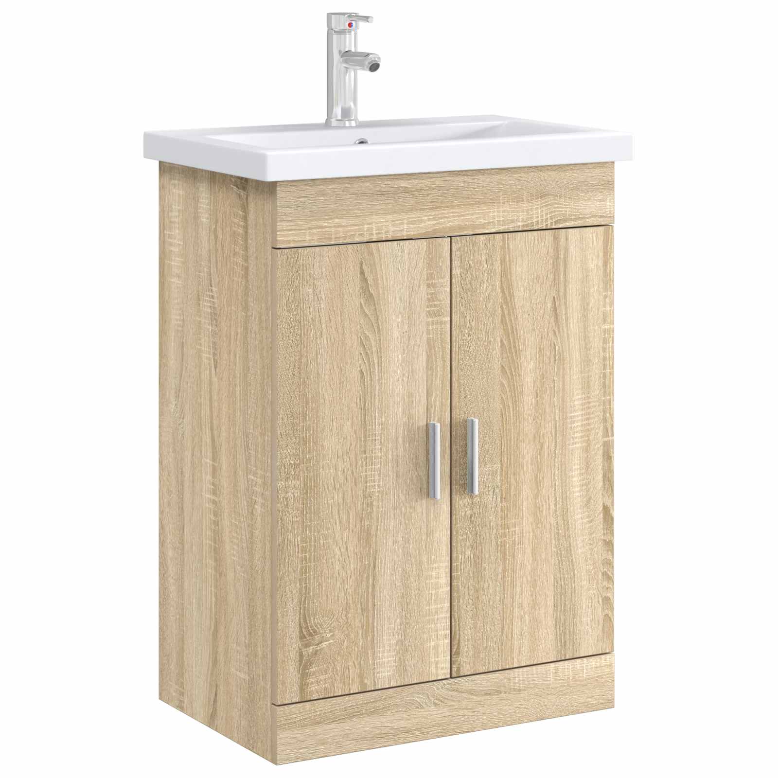 vidaXL Szafka pod zlewem w łazience dąb Sonoma 78,5 x 37,5 x 81 cm