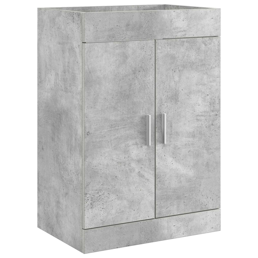 vidaXL Szafka pod zlewem w łazience Betonowy szary 78,5 x 37,5 x 81 cm