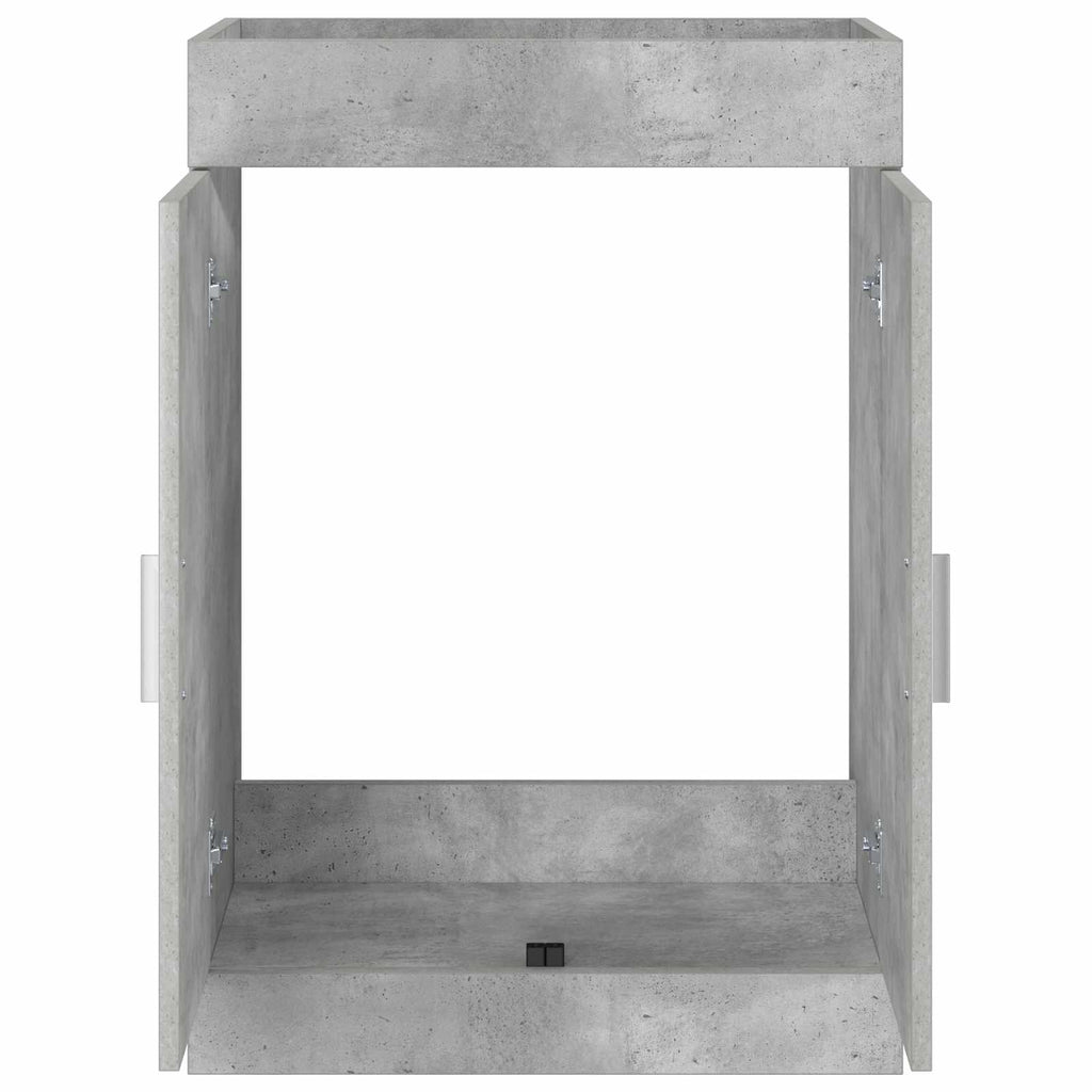 vidaXL Szafka pod zlewem w łazience Betonowy szary 78,5 x 37,5 x 81 cm