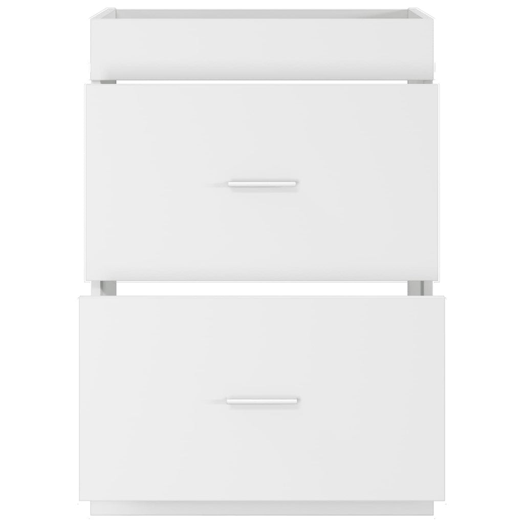 vidaXL Szafka pod zlewem w łazience Biały 56 x 37,5 x 81 cm