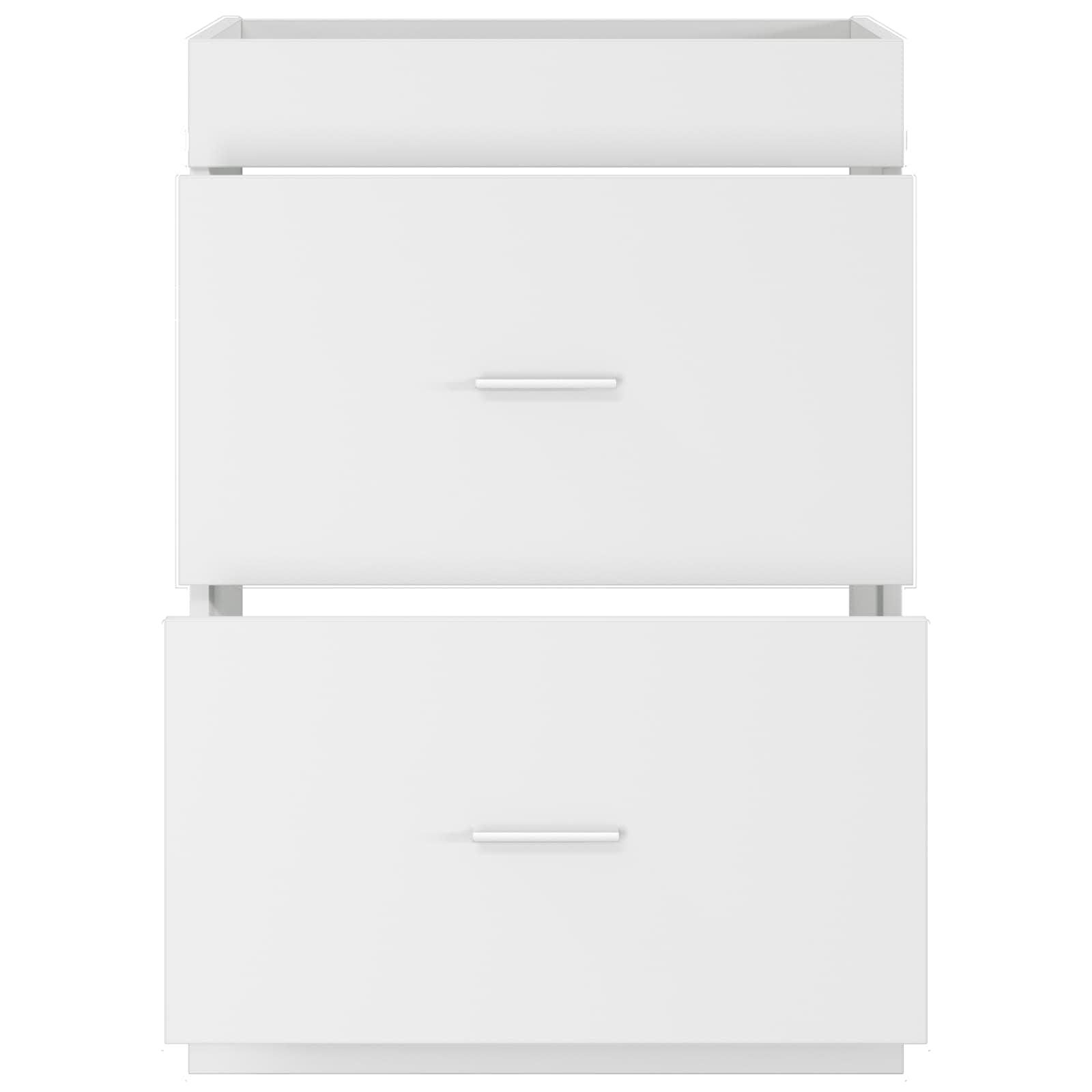 vidaXL Szafka pod zlewem w łazience Biały 56 x 37,5 x 81 cm