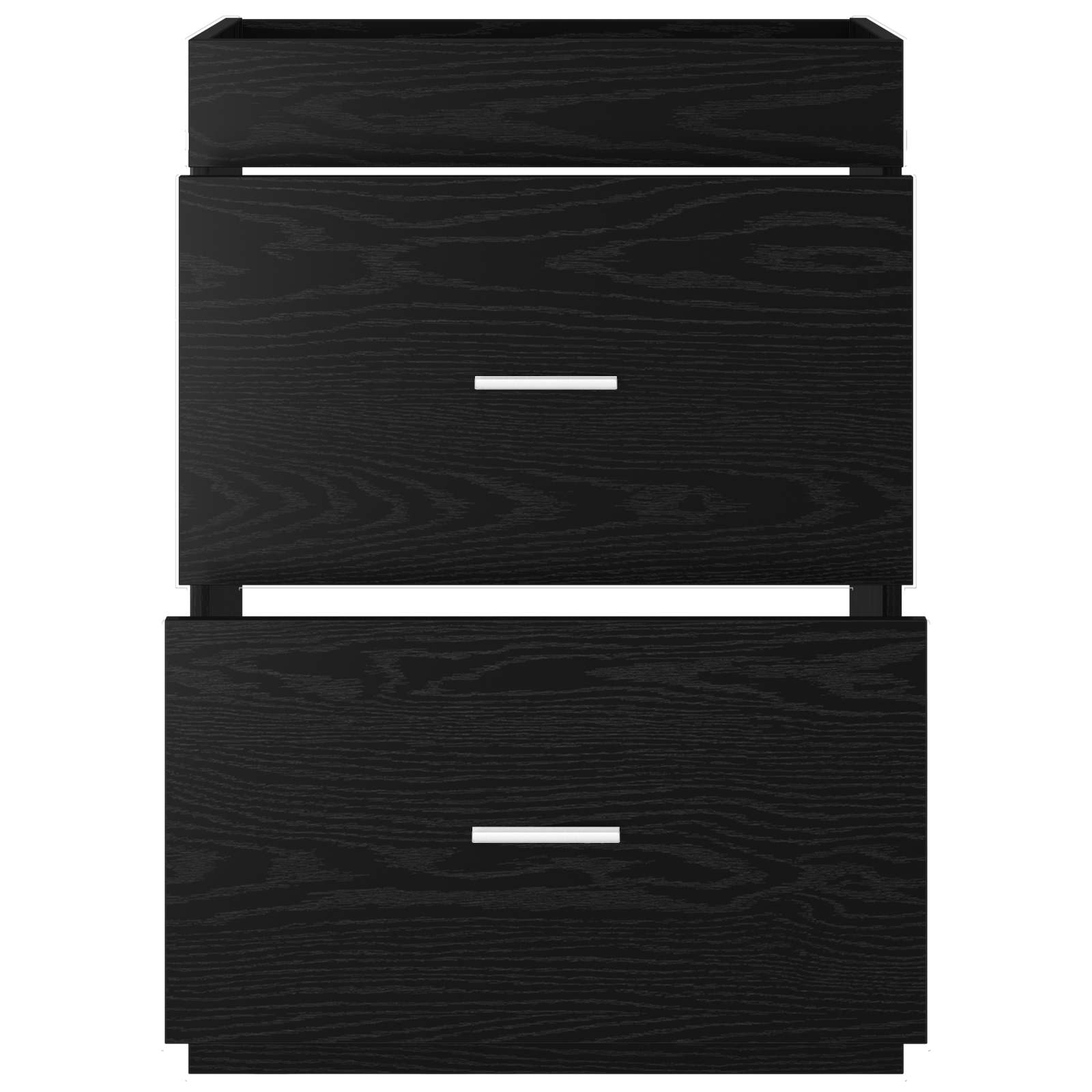 vidaXL Szafka pod zlewem w łazience Czarny dąb 56 x 37,5 x 81 cm