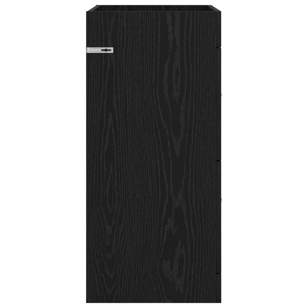 vidaXL Szafka pod zlewem w łazience Czarny dąb 56 x 37,5 x 81 cm