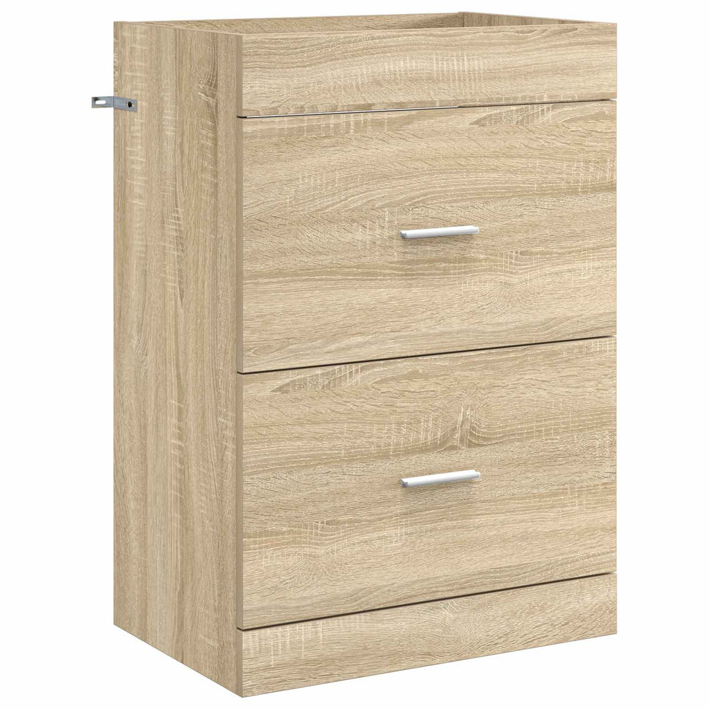 vidaXL Szafka pod zlewem w łazience dąb Sonoma 56 x 37,5 x 81 cm
