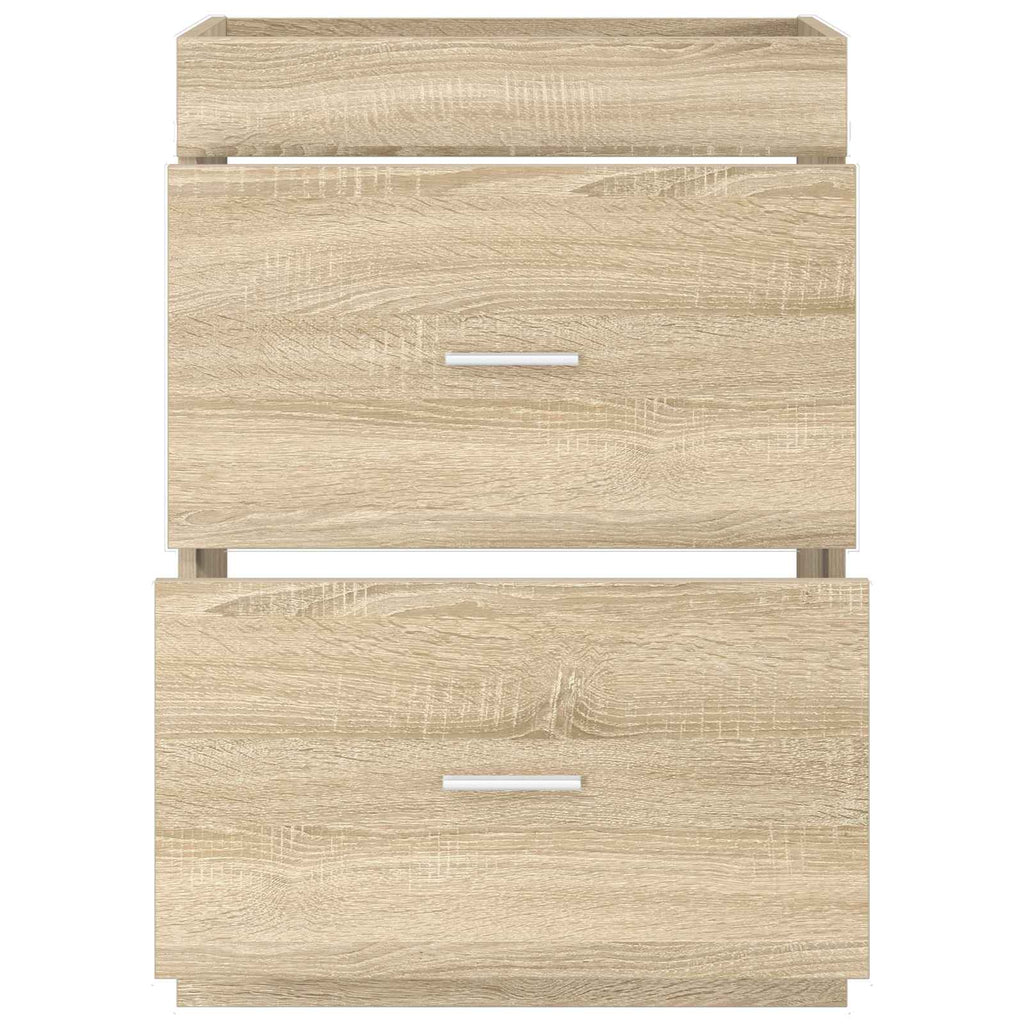 vidaXL Szafka pod zlewem w łazience dąb Sonoma 56 x 37,5 x 81 cm
