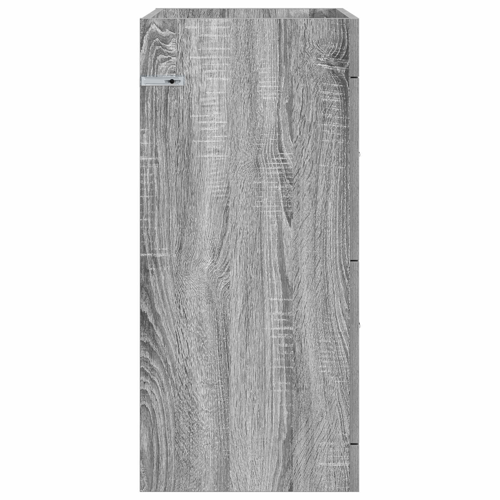 vidaXL Szafka pod zlewem w łazience Szary Sonoma 56 x 37,5 x 81 cm