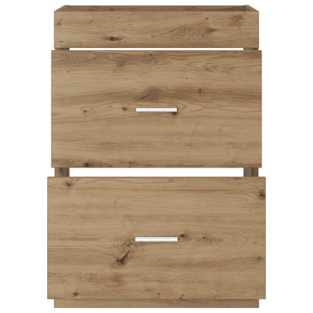 vidaXL Szafka pod zlewem w łazience Dąb artisan 56 x 37,5 x 81 cm
