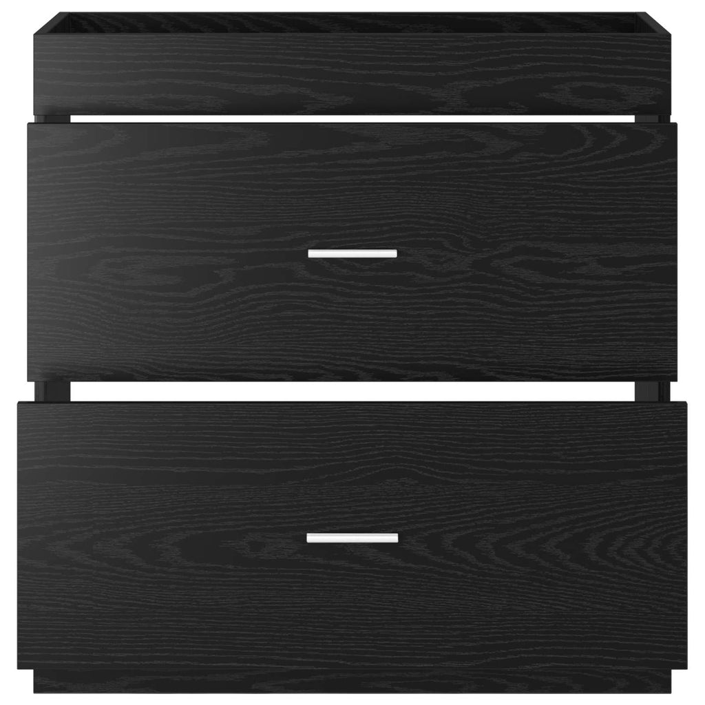 vidaXL Szafka pod zlewem w łazience Czarny dąb 78,5 x 37,5 x 81 cm