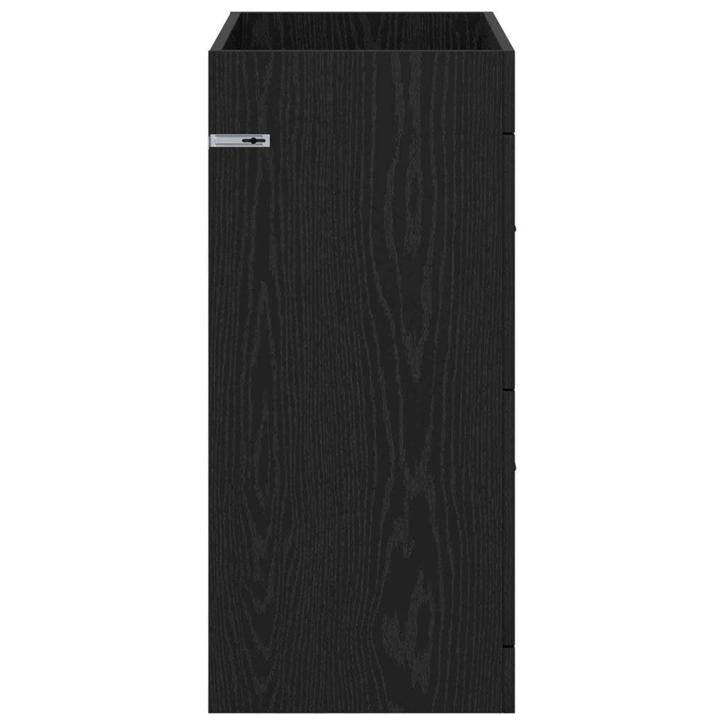vidaXL Szafka pod zlewem w łazience Czarny dąb 78,5 x 37,5 x 81 cm