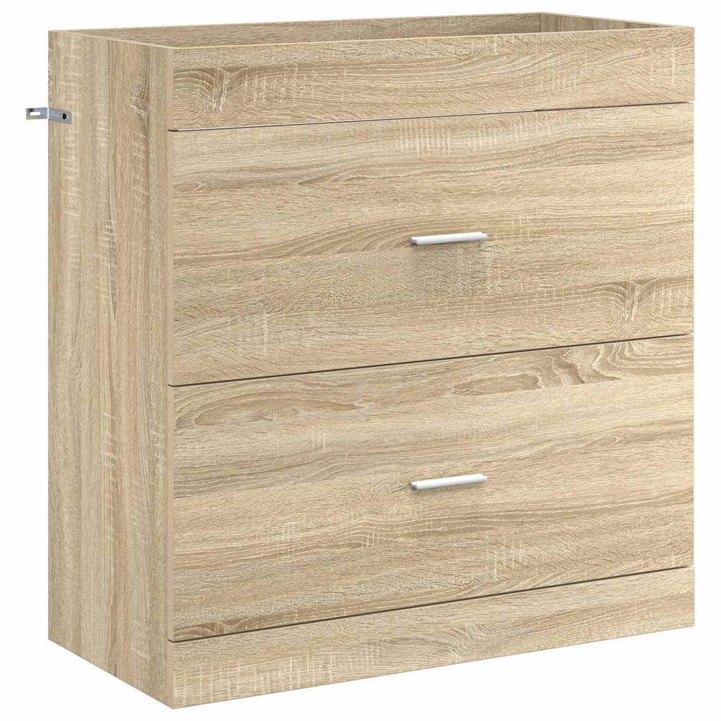 vidaXL Szafka pod zlewem w łazience dąb Sonoma 78,5 x 37,5 x 81 cm