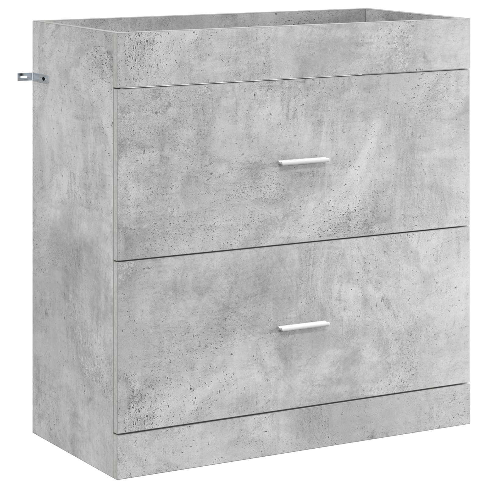 vidaXL Szafka pod zlewem w łazience Betonowy szary 78,5 x 37,5 x 81 cm