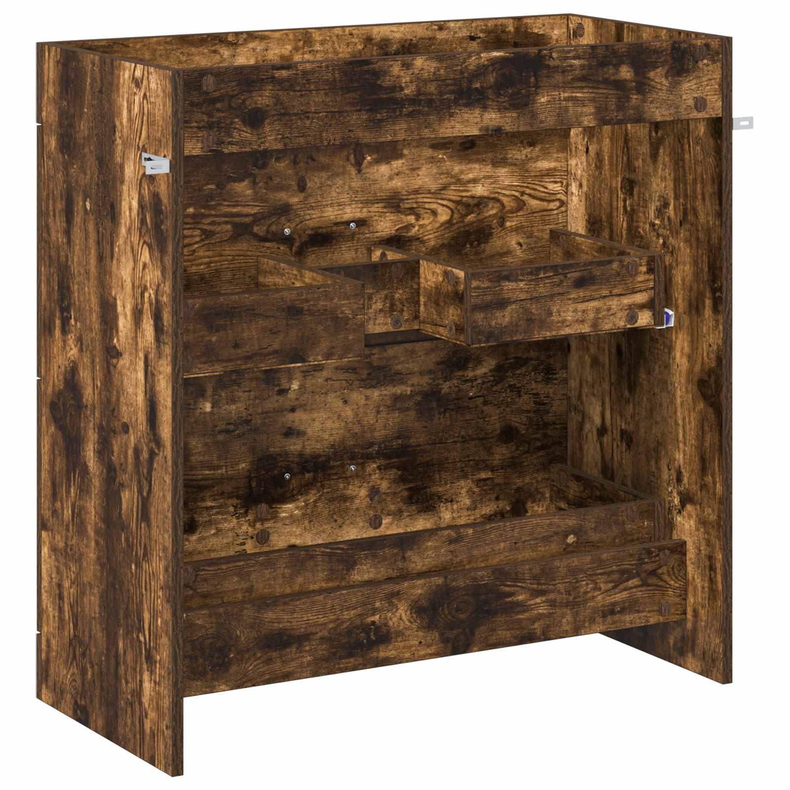 vidaXL Szafka pod zlewem w łazience Dąb wędzony 78,5 x 37,5 x 81 cm