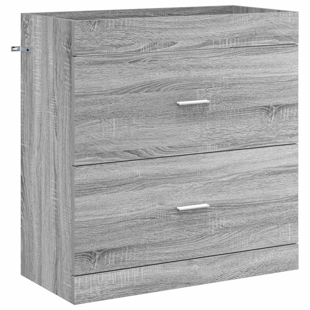 vidaXL Szafka pod zlewem w łazience Szary Sonoma 78,5 x 37,5 x 81 cm