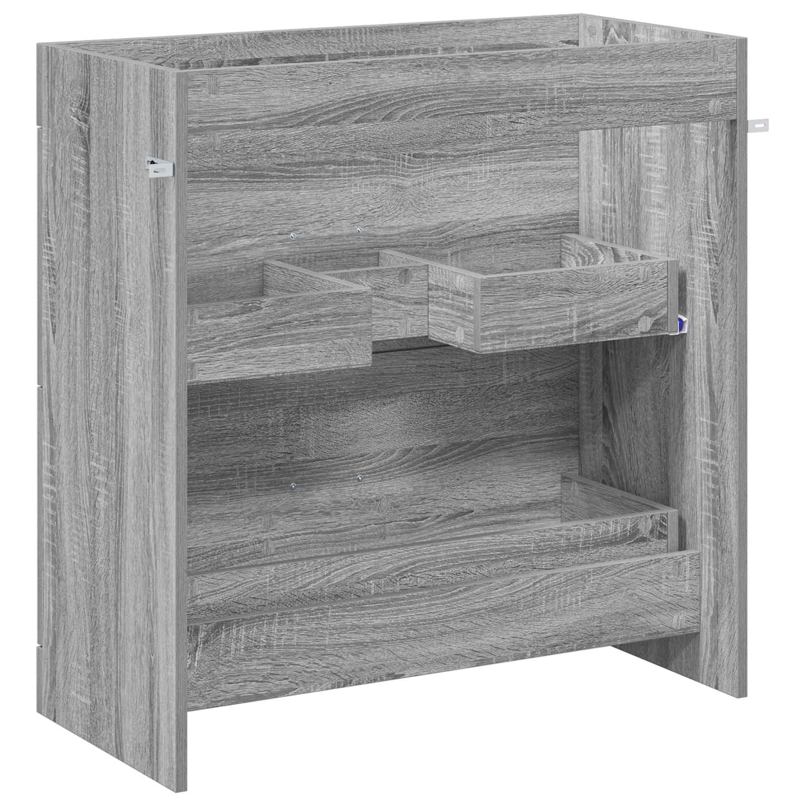 vidaXL Szafka pod zlewem w łazience Szary Sonoma 78,5 x 37,5 x 81 cm