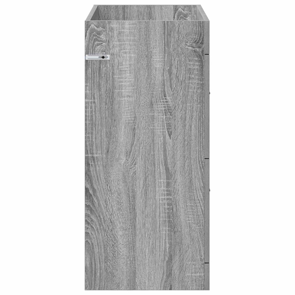 vidaXL Szafka pod zlewem w łazience Szary Sonoma 78,5 x 37,5 x 81 cm