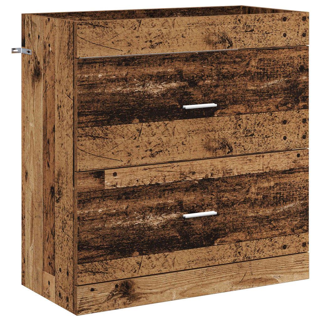 vidaXL Szafka pod zlewem w łazience Stare drewno 78,5 x 37,5 x 81 cm