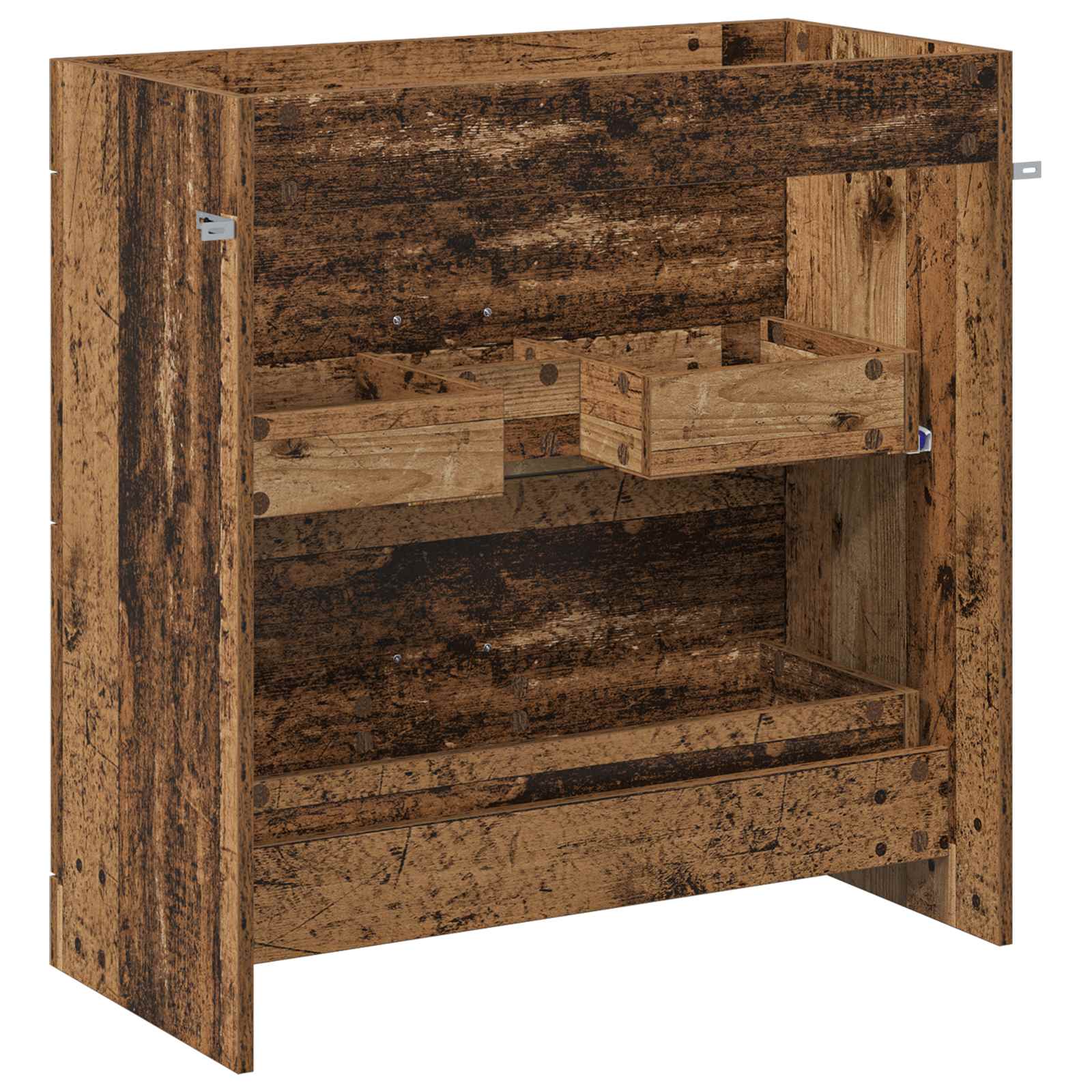 vidaXL Szafka pod zlewem w łazience Stare drewno 78,5 x 37,5 x 81 cm