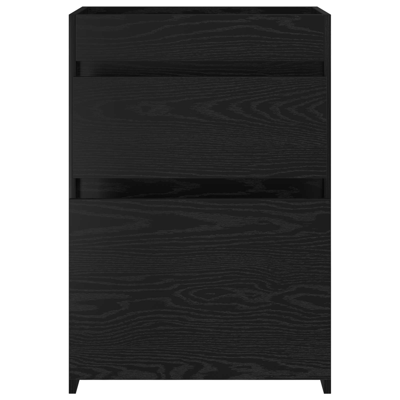 vidaXL Szafka pod zlewem w łazience Czarny dąb 56 x 37,5 x 81 cm