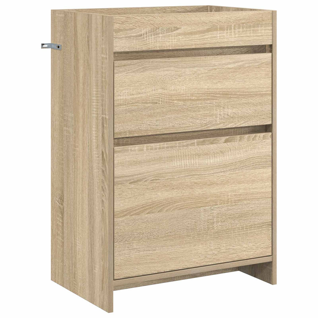 vidaXL Szafka pod zlewem w łazience dąb Sonoma 56 x 37,5 x 81 cm