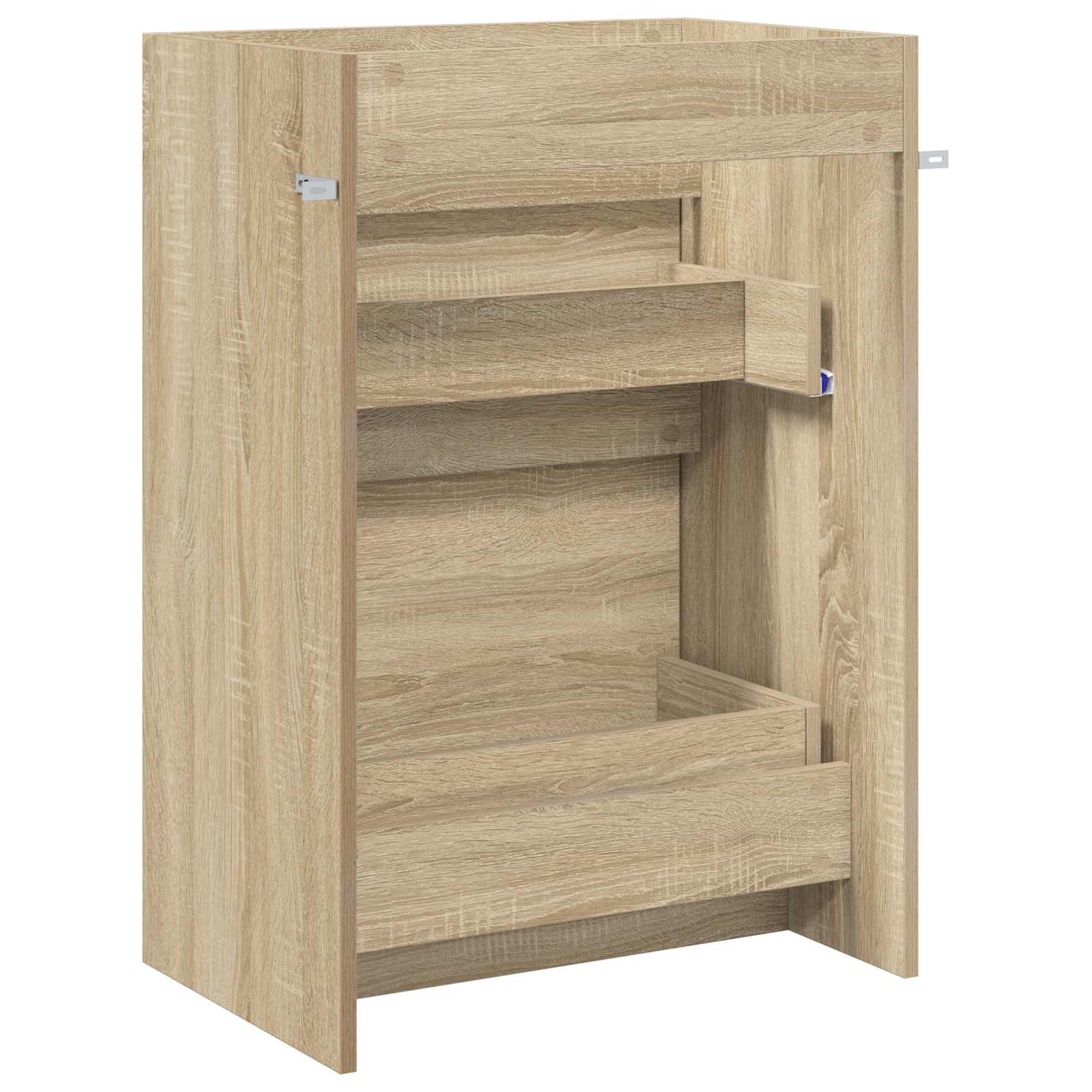 vidaXL Szafka pod zlewem w łazience dąb Sonoma 56 x 37,5 x 81 cm