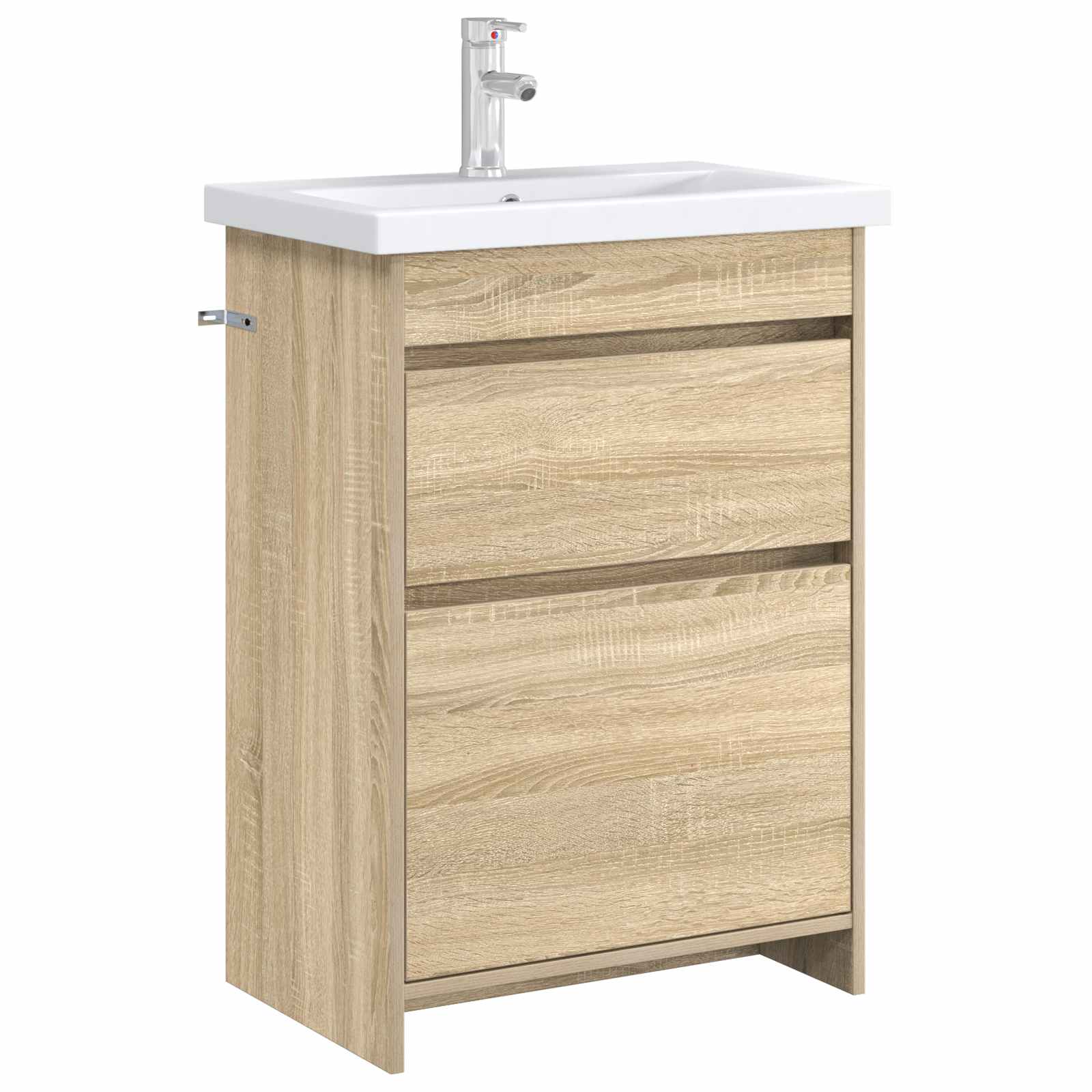vidaXL Szafka pod zlewem w łazience dąb Sonoma 56 x 37,5 x 81 cm