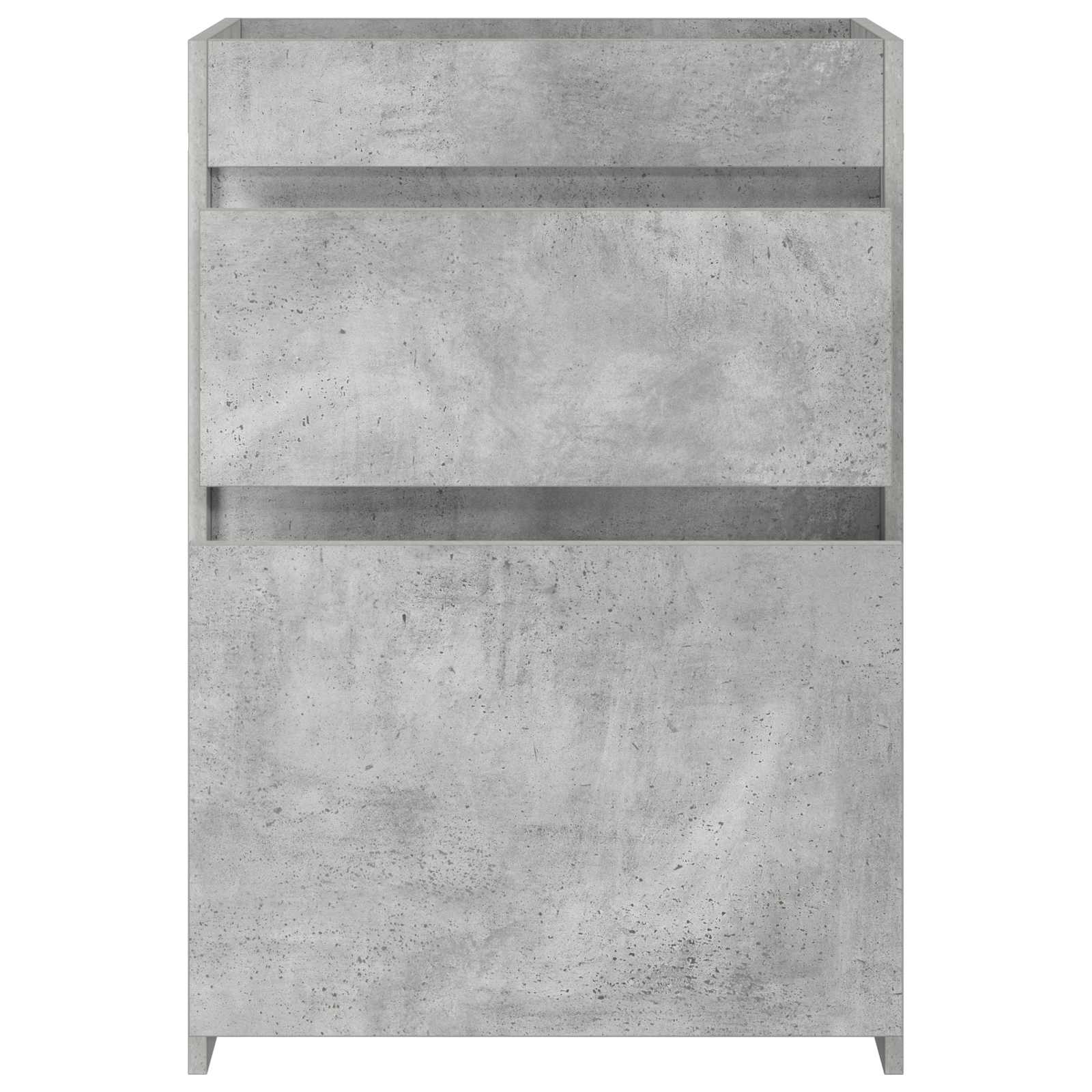 vidaXL Szafka pod zlewem w łazience Betonowy szary 56 x 37,5 x 81 cm